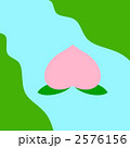 川を流れる桃