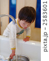 ボールに水を溜める