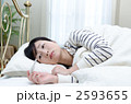 体温計を持った女性