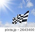 はためくチェッカーフラッグ