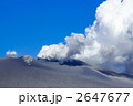 噴煙を上げる新燃岳