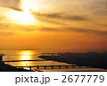 夕焼けの淀川河口