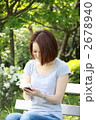 スマートフォンと女性