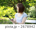 スマートフォンと女性