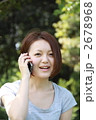 スマートフォンと女性