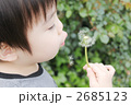 タンポポの綿毛をふーっ