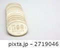 日本通貨５００円玉整列