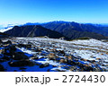 間ノ岳からの南アルプスの山並み