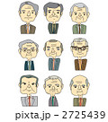 初老男性、顔