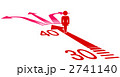 分かれ道のイラスト　女性
