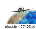 地球と飛行機