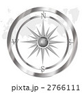 コンパスと世界地図