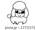 トイプードル犬イラスト