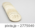 日本通貨５００円玉整列