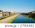鴨川と青空と小鳥（京都府：四条）