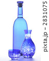 蒼い酒瓶