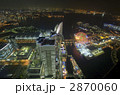 高層ビルからの横浜港の夜景