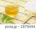 麦茶とウチワ