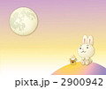 お月見ウサギ背景ヨコ