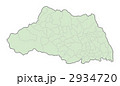 埼玉県地図(色付)