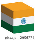 国旗_キューブ_インド