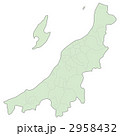 新潟県地図(色付)
