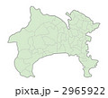 神奈川県地図(色付)