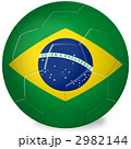 サッカーボール_国旗_ブラジル