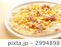 手作りツナとコーンのピザ