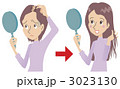 薄毛に悩んでいる女性
