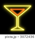 ネオンのカクテルグラス