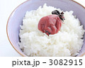 白米に梅干し