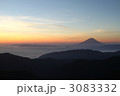 朝焼けと富士山
