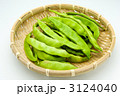 ザルに盛ったサヤインゲン