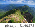ニペソツ山 山頂から見る前天狗岳方面