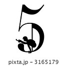 数字とヨガ_5_黒