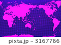 蛍光世界地図