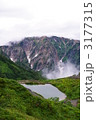 八方池と白馬三山