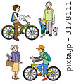 優しい気配りで自転車走行