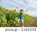 ひまわり畑で