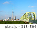 荒川に架かる木根川橋と東京スカイツリー
