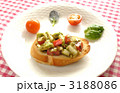バジルソースのブルスケッタ