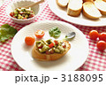バジルソースのブルスケッタ