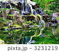 旭川市神楽岡公園の人工の滝の水鏡