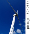 青空と風力発電プロペラ