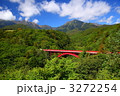 八ヶ岳と赤い橋