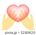 手の上のハート