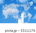 青空の世界地図にある扉