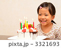 バースデーケーキと女の子