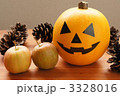 ハロウィン（かぼちゃ　りんご　まつぼっくり）